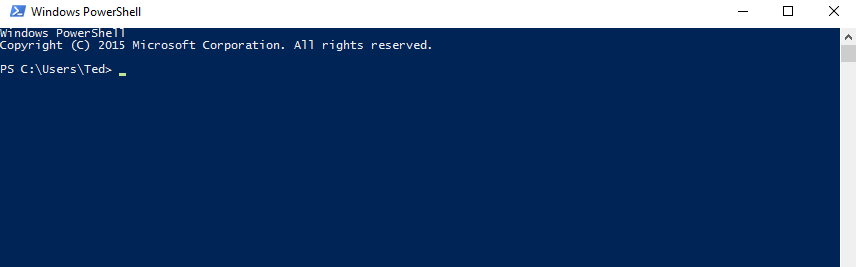 A Screenshot of PowerShell